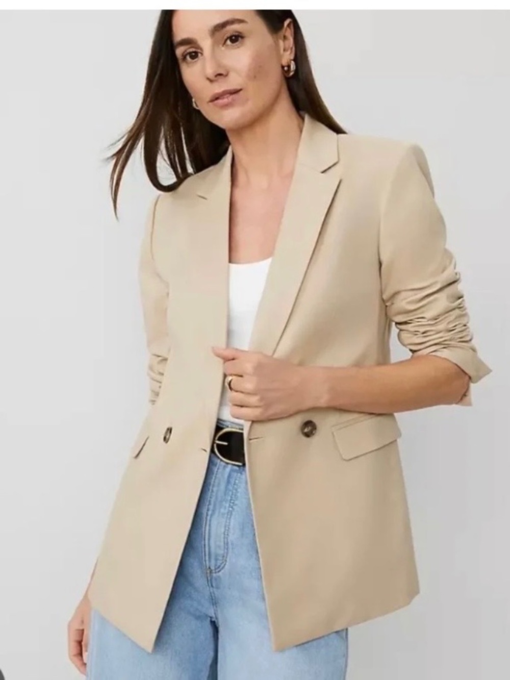 Ann Taylor Tan Blazer NWT